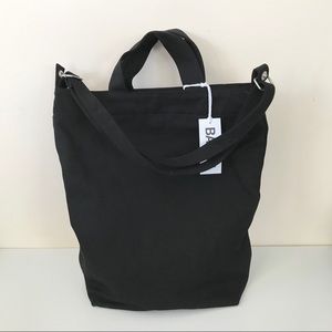 BAGGU Black Canvas Duck Bag